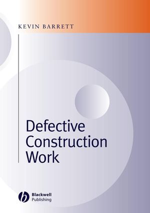 Defective Construction Work, ISBN-13: 978-0632059294